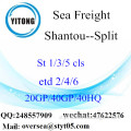 Shantou Port Sea Freight Shipping To Split
